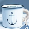 Эмалированная кружка Магтрэп «‎Якорь», белая, 400 мл, превью фото 3