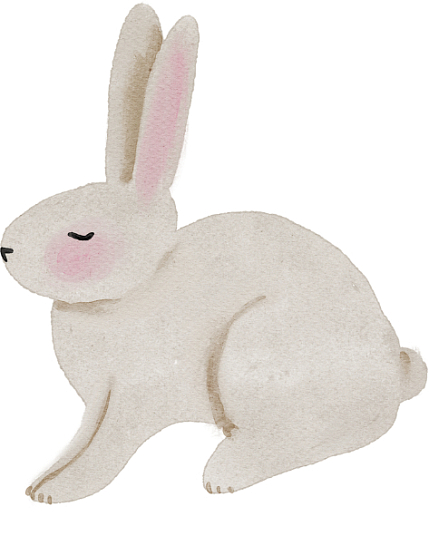 3D Стикер на телефон «Зайчик», объёмный, 5 см, фото 1.