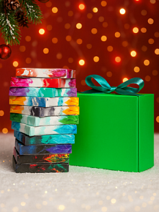 Большой подарочный набор авторского шоколада на Новый год