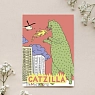 Обложка на паспорт Валя Карнавалова «Catzilla», ПВХ, искусственная кожа, превью фото 2