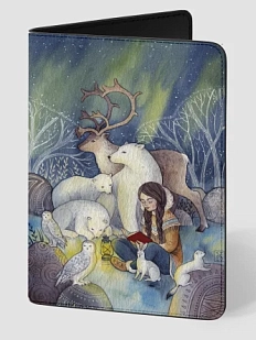 Обложка на паспорт Анна Спешилова «Сказки севера», кожзам