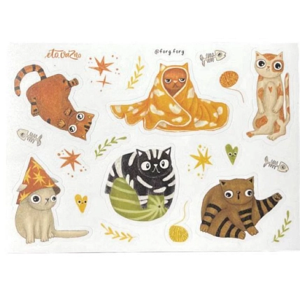 Стикерпак «Котики», фото 1.