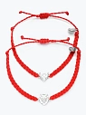Браслеты парные WAF WAF «Львы», красные, превью фото 1
