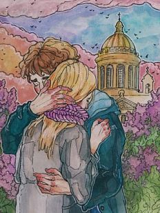Открытка «А в Петербурге - весна», Зелёная лампочка