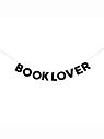 Бумажная гирлянда из букв Tak.sebe.prazdnik «BOOKLOVER», чёрная, картон, 240 г/м², превью фото 1