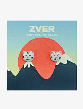 Серьги-гвоздики Звер ручной работы «Довольные котики», белый, керамика