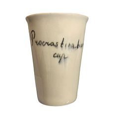 Стакан ручной работы «Procrastination cup», полуфарфор, 200 мл