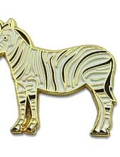 Металлический значок «Зебра» серия Зоопарк