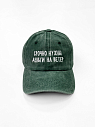 Кепка «Срочно нужны деньги на ветер», тёмно-зелёная, превью фото 1