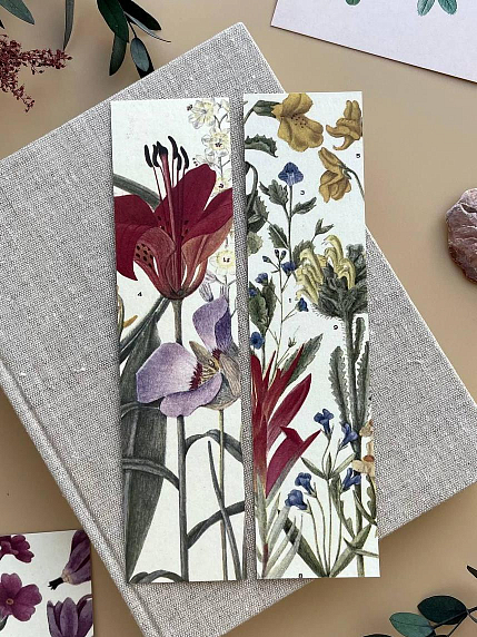 Закладка «Красные цветы» № 5, фото 1.