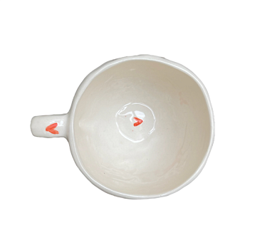 Кружка ручной работы с надписью «Кусь», керамика, 180 мл, фото 3.