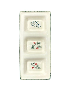 Менажница ручной работы Верба керамика «Ягодки», керамика