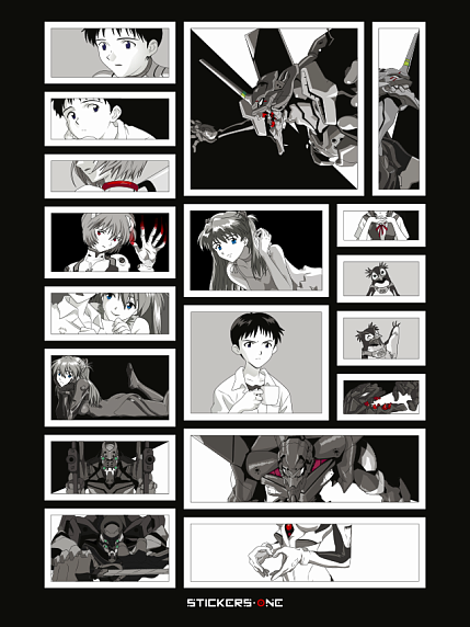 Стикерпак «Evangelion», фото 1.