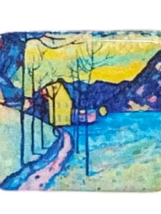 Брошь с картиной «Кандинский»