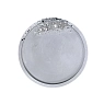 Подставка круглая, светло-серая с блеском, 10 см, превью фото 1