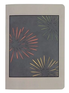 Блокнот с кошкой Barking Store Gudim «Firework», А5, 40 листов, серый