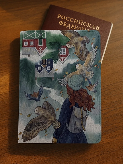 Обложка на паспорт «Вверх ногами», Спешилова Анна, фото 3.