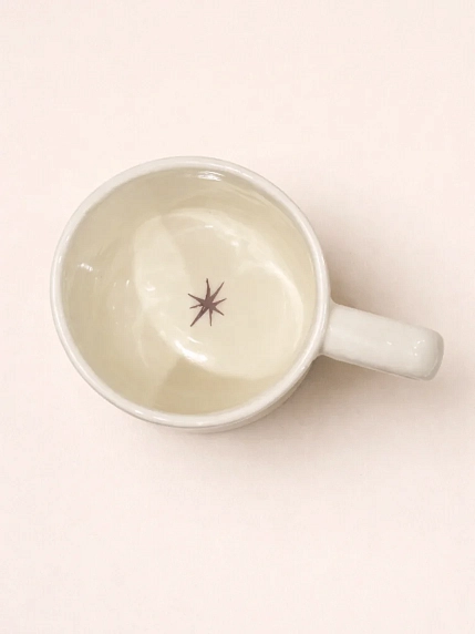 Кружка ручной работы Домик на дереве «Согрей свое сердце», белая, полуфарфор, 250 мл, фото 4.