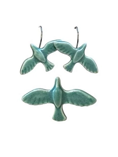 Набор украшений «Зелёные пташки»