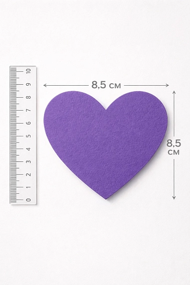 Бумажная гирлянда Магия букв «Сердечки», фиолетовая, картон, 240 г/м², фото 2.