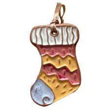 Ёлочная игрушка из керамики «Носочек», Partala ceramics