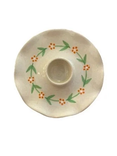 Подсвечник ручной работы Молис Керамика «Цветочки», керамика