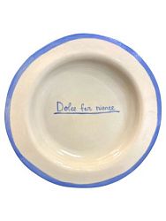 Тарелка ручной работы «Dolce far niente», керамика, 19 см