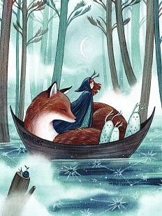 Постер интерьерный Анна Спешилова «Звёздная река», А4