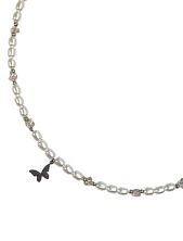 Чокер ручной работы ‭«Crystal» с подвеской-бабочкой, белый