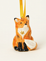 Игрушка на ёлку «Лис», фарфор, превью фото 2