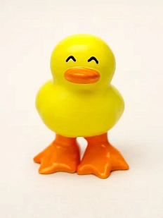 Керамическая фигурка Уточка с большими лапками, 7 см