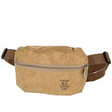 Поясная сумка Ranzel Bags «Dirox Кraft», крафт, тайвек, бежевая