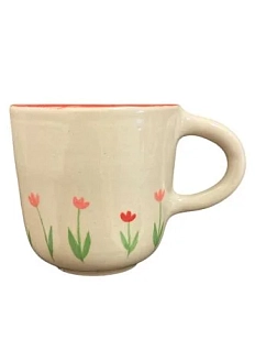 Кружка ручной работы Молис Керамика «Тюльпаны», керамика, 300 мл