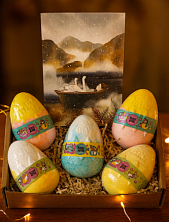 Подарочный набор с бомбочками для ванны и авторской открыткой