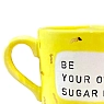Кружка ручной работы Тата вытворяет/NF ceramics «Be your own sugar daddy», жёлтая, керамика, 500 мл, превью фото 3