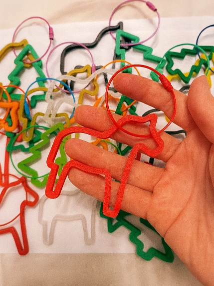 Брелок, обвес на сумку DARI DARI «Лошадка», красный, 7 см, фото 4.