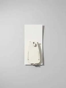 Бирка для подарка ВОЕ «Белый медведь», на прищепке, 5 см