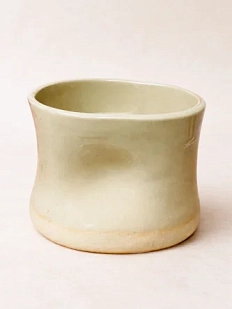 Стакан ручной работы ММ керамика, бежевый, керамика, 300 мл