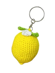 Вязаный брелок Идеальное совпадение, обвес на сумку «Лимон», 5 см