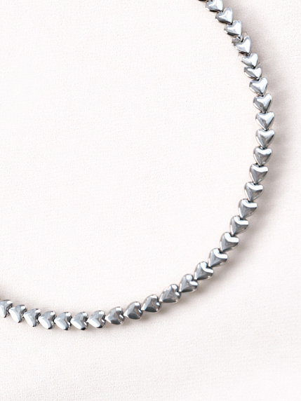 Чокер из гематита в форме сердечек Migette, фото 1.