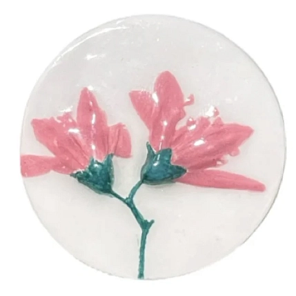 Брошь ручной работы Elizabeth Madar Розовые цветы, керамика, фото 1.