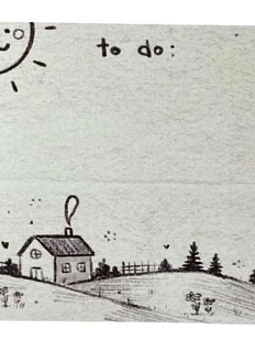 Бумага для записей Лемниската «Домик на холме», 7 х 7 см, 50 листов