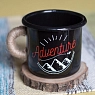 Эмалированная кружка Магтрэп «Adventure», чёрная, 400 мл, превью фото 2