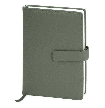 Подарочный набор с ежедневником «President» и ручкой, зелёный, фото 2.