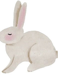 3D Большой стикер на телефон «Зайчик», объёмный, 5 см