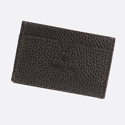 Визитница ручной работы, Kokosina bags, натуральная кожа, шоколадный, фото 2.