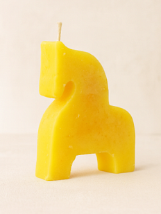 Интерьерная свеча «Лошадка», жёлтая