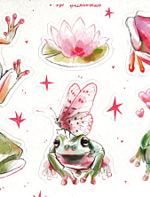 Мини-стикерпак «Жаби»