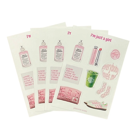 Стикерпак АМИ (Ami lé sac) «I'm just a girl», А6, фото 3.