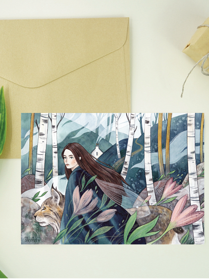 Открытка Анна Спешилова «Апрель», односторонняя, фото 1.